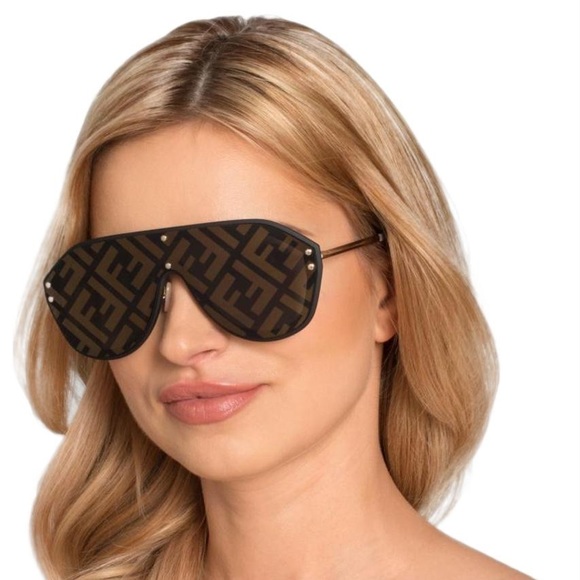 Fendi Fabulous Sunglasses M0039GS 2M2 Black Gold - Picture 2 of 8